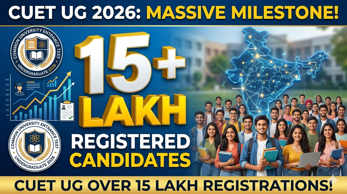 Over 15 Lakh Candidates Registered for CUET UG 2026