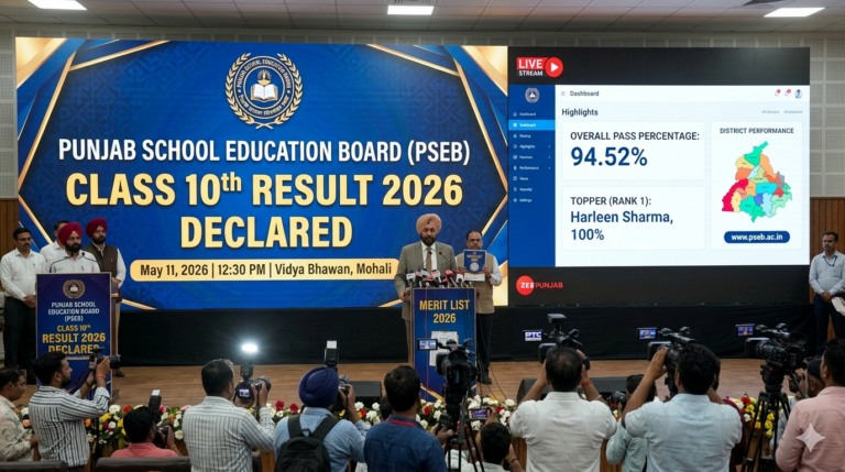 PSEB 10th Result 2026 Released