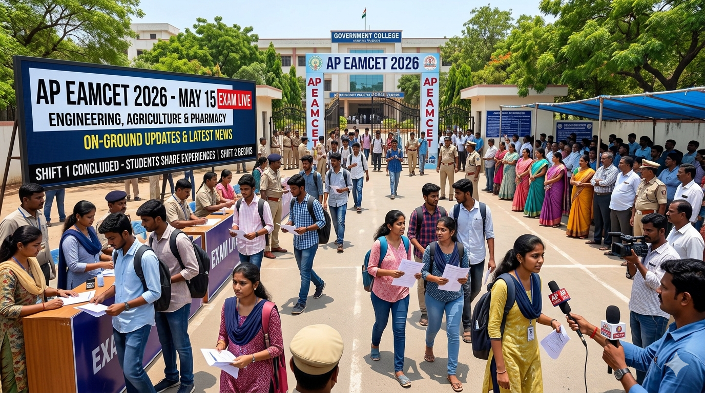 AP EAMCET 2026 May 15 Exam Live