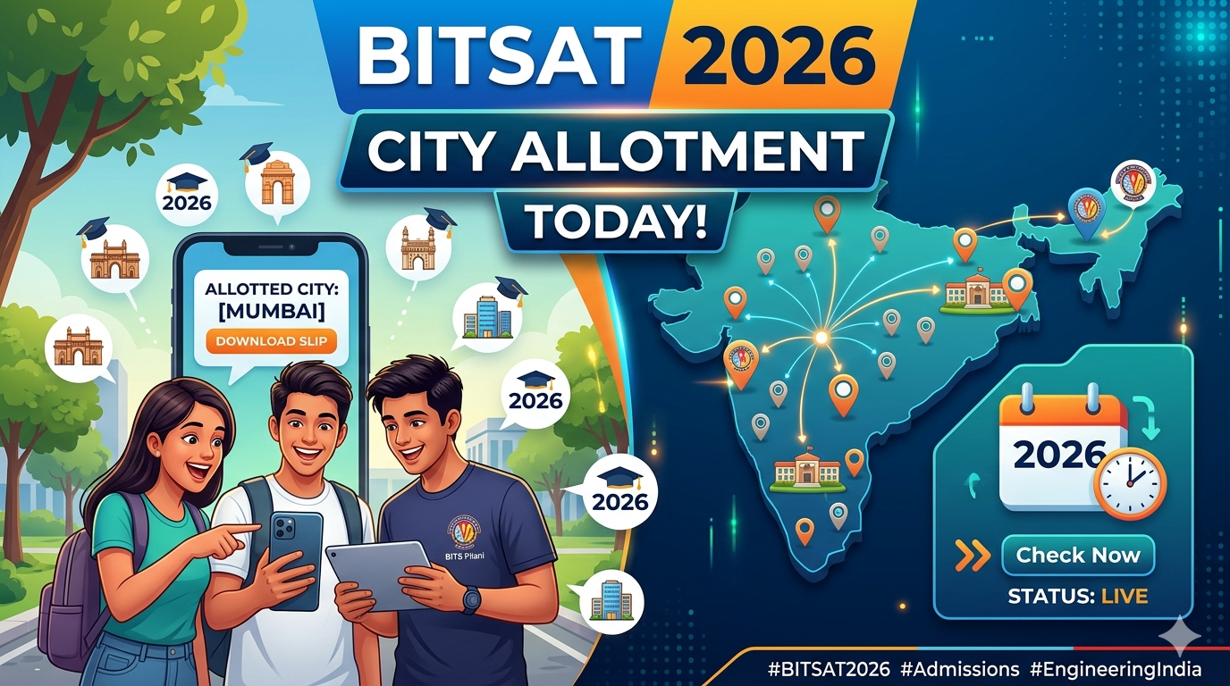 BITSAT City Allotment 2026 Today