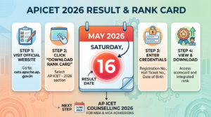 APICET 2026 Result Date Confirmed: Rank Card Will Be Released on May 16 at cets.apsche.ap.gov.in