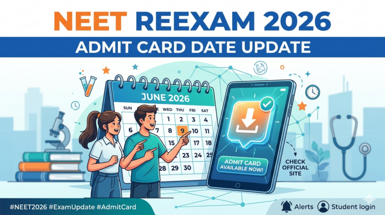 NEET Reexam Admit Card 2026 Date Update