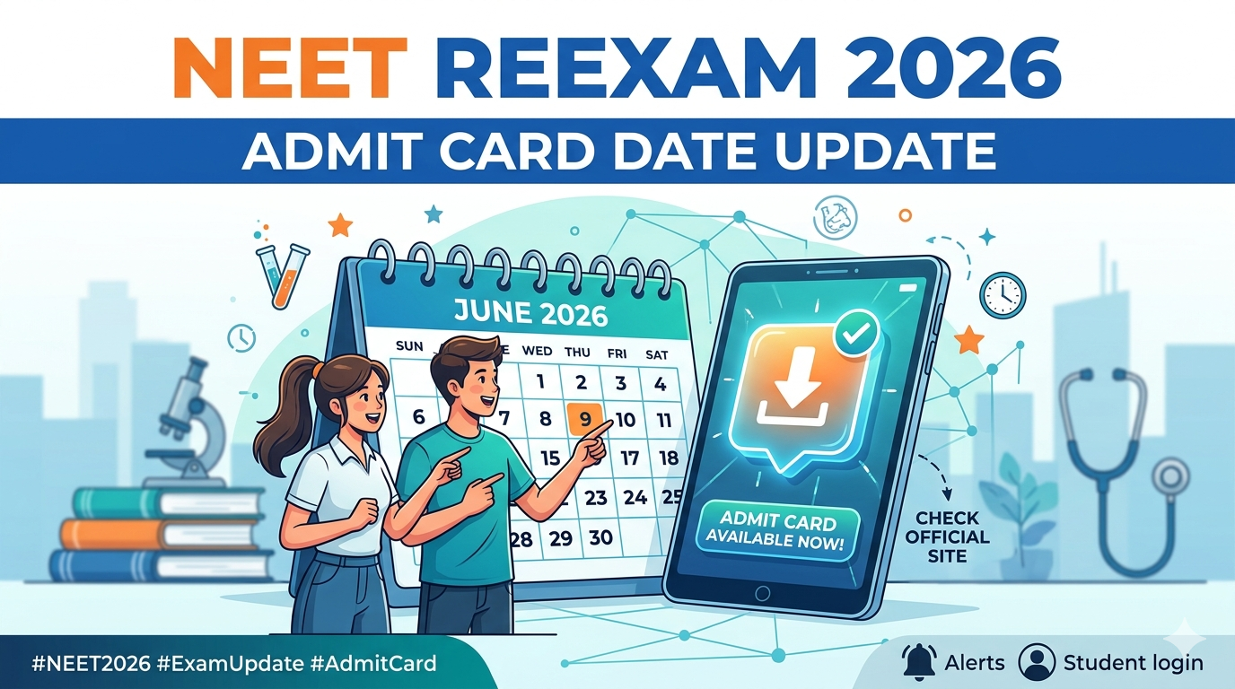 NEET Reexam Admit Card 2026 Date Update