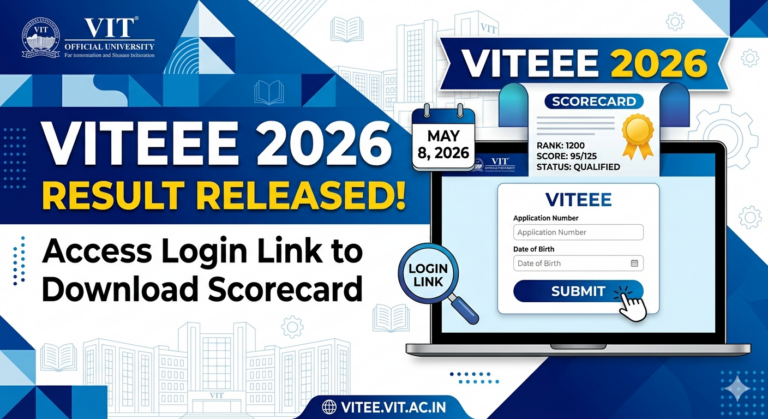 VITEEE Result 2026 Released: How to Access Login Link to Download Scorecard