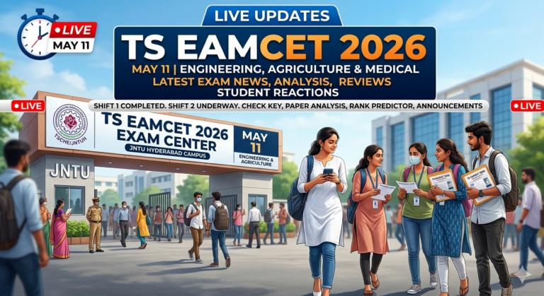 TS EAMCET 2026 May 11 Live Updates