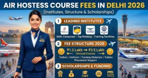 Air Hostess Course Fees in Delhi 2026: Institutes, Structure & Scholarships