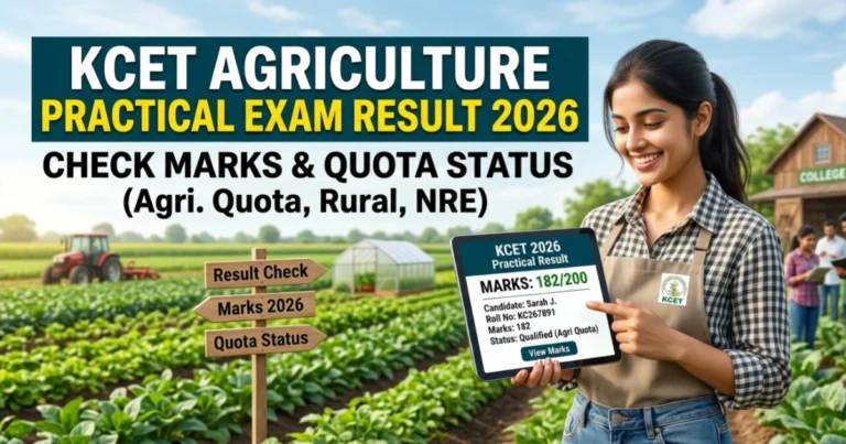 KCET Agriculture Practical Exam